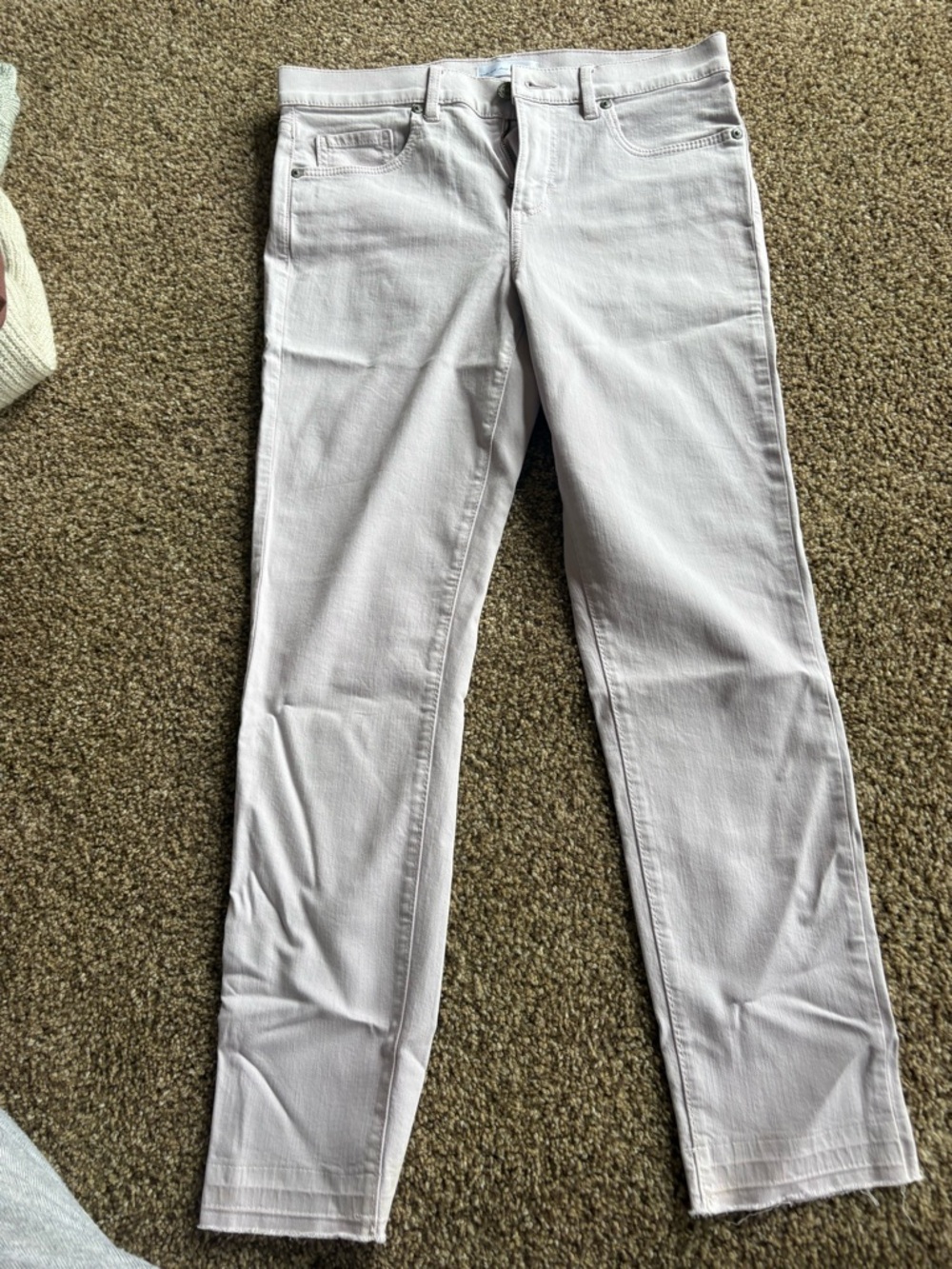 Loft Light Pale Lavender Skinny Jeans